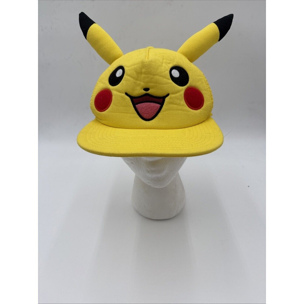 Pikachu Snapback Hat With Ears - The Pokemon Company 2015 Official Cap Smile